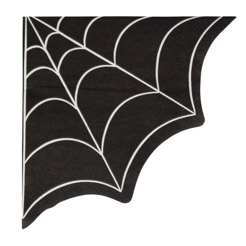 Spider Web Paper Napkins | Halloween Party | Set 24