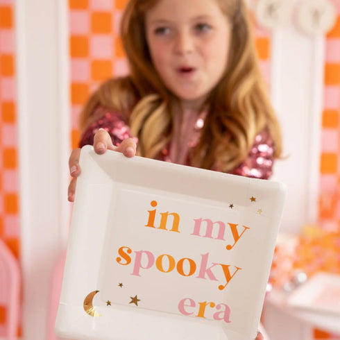 In My Spooky Era Pink Paper Party Plates | Halloween | Set 8