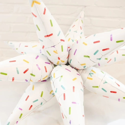 Sprinkles Starburst Foil Balloon | 40 Inch | Air Fill Only