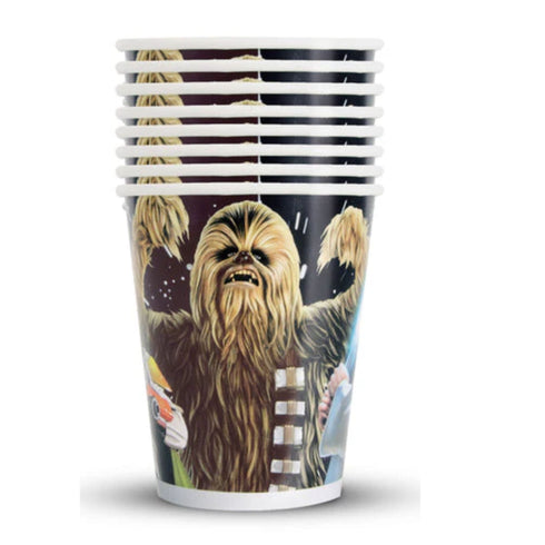 Classic Star Wars Party Paper Cups | 200 mL | Set 8