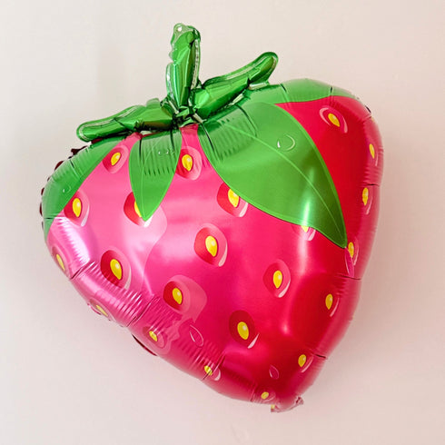 Strawberry Foil Mylar Balloons | 21 Inch