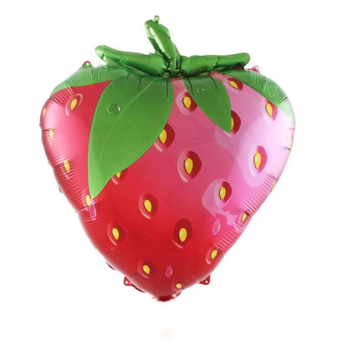 Strawberry Foil Mylar Balloons | 21 Inch