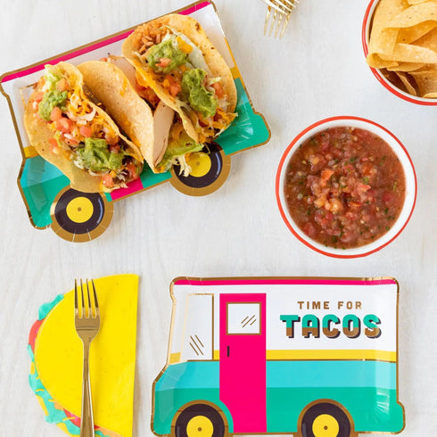 Taco Shaped Party Paper Napkins | Package 25