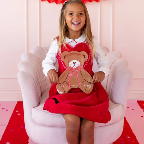 Teddy Bear Bows Paper Plates | 10 Inch | Package 8