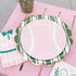 Pink Tennis Ball Shaped Paper Party Plates | Package 8