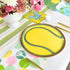 Yellow Tennis Ball Shaped Paper Party Plates | Package 8