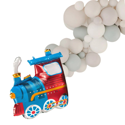 Choo Choo Train Birthday Balloon Garland Kit