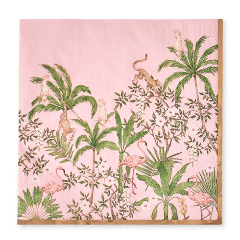 Tropical Flamingo Paper Napkins | Luncheon | Package 20 | Palm Beach Collection