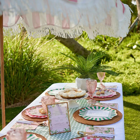 Cabana Pink & Green Cocktail Napkins | Package 20 | Palm Beach Collection (Copy)