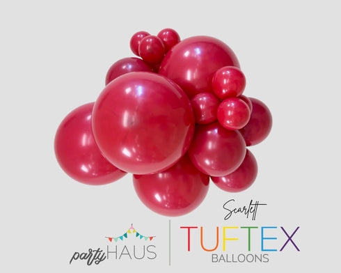 Tuftex Scarlet Red Latex Balloons