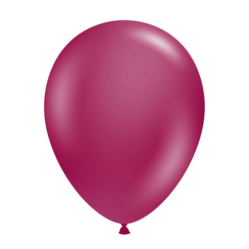 Crystal Burgundy | 5 INCH | Tuftex Latex Balloons | Package 10