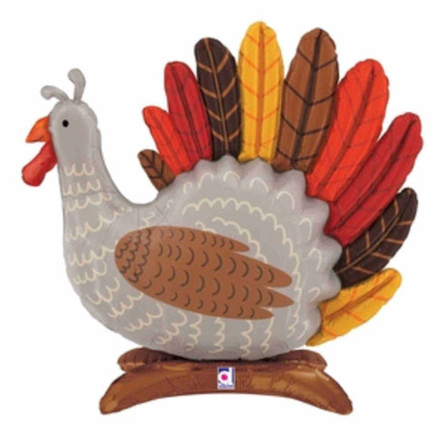 Turkey Thanksgiving Foil Balloon | Stand Up | 29 Inch