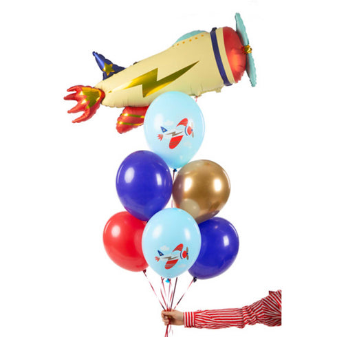 Retro Airplane Balloon Bouquets | Set 7