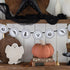 Vintage Halloween Paper Banner | White & Black