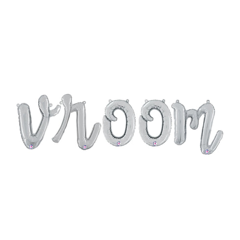 VROOM Script Letter Balloon Banner Kit | Gold | Rose Gold | Silver
