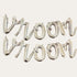 VROOM Script Letter Balloon Banner Kit | Gold | Rose Gold | Silver