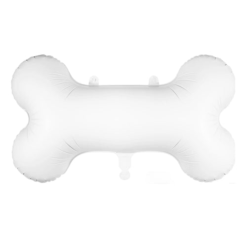 White Dog Bone Foil Balloons | 29 Inch