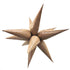 Brown Woodgrain Starburst Foil Balloon | 40 Inch | Air Fill Only