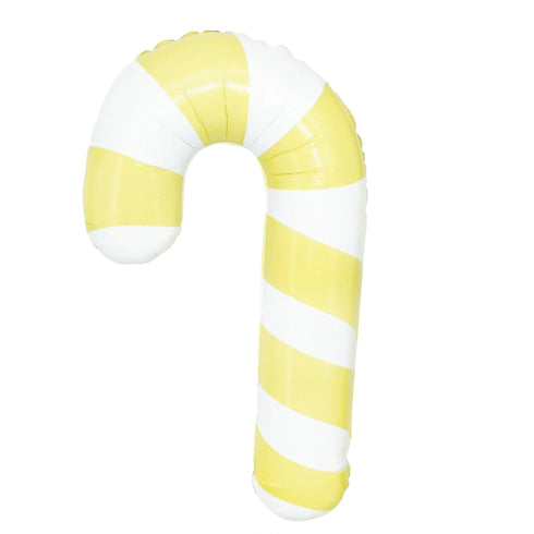 Pastel Yellow Candy Cane Balloons | 3 Sizes