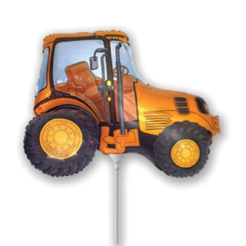 Mini Yellow Tractor Balloons | 12 Inch | Air Fill