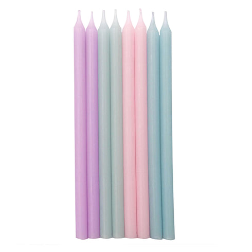 Tall Birthday Party Cake Candles | Pastel Mix | 5 INCH