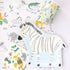 Cute Zebra Safari Shaped Paper Party Plates | Package 8