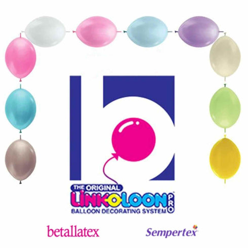 LINK-O-LOON® Latex Balloons | 12 INCH | Sempertex Betallatex | Package 10