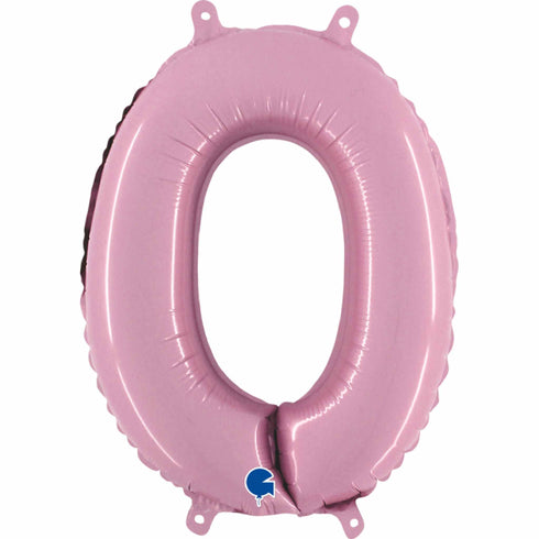 Pastel Pink Number 0 Balloons | 14 INCH