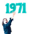 Teal Blue 1971 Number Balloons | 14 INCH | 26 INCH | 40 INCH