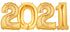 Gold 2021 Number Balloons | 26 INCH