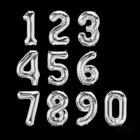 34 INCH | Silver Letter Balloons