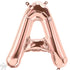 Rose Gold Letter A Balloons | 16 INCH