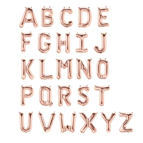 Rose Gold Letter I Balloons | 16 INCH