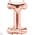 Rose Gold Letter I Balloons | 16 INCH