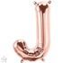 Rose Gold Letter J Balloons | 16 INCH