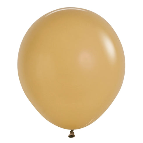 Deluxe Latte Light Brown | 18 INCH | Sempertex (Betallatex) Latex Balloons | Package 6