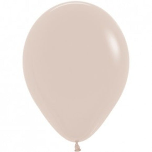 Deluxe White Sand | 18 INCH | Sempertex (Betallatex) Latex Balloons | Package 6