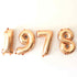 Gold 1978 Number Balloons | 14 INCH | 26 INCH | 40 INCH