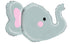 Elephant Head Foil Balloons | 34 INCH