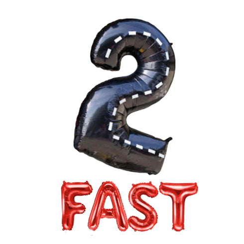 2 Fast Letter Balloon Banner Kit