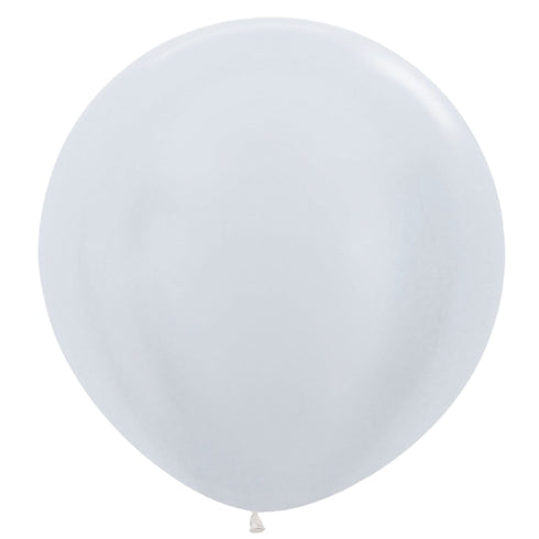 Pearl White | 24 Inch | Sempertex (Betallatex) Latex Balloons
