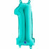 Teal Blue Number 1 Balloons | 26 INCH