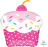 Pink Sprinkles Cupcake Balloons | Foil | 29 INCH