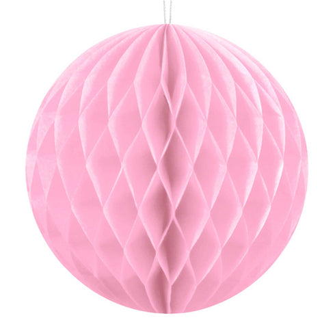 Light Pink Honeycomb Ball Decorations | 12 Inch