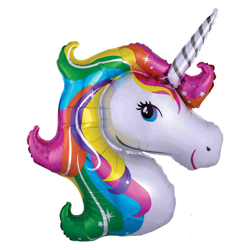 Rainbow Unicorn Head Balloon | 33 INCH