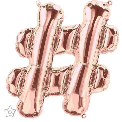 Rose Gold Number 5 Balloons | 34 INCH