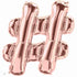 Rose Gold Hashtag Sign Balloons | 34 INCH