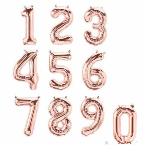 Rose Gold Number 6 Balloons | 16 INCH
