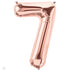 Rose Gold Number 7 Balloons