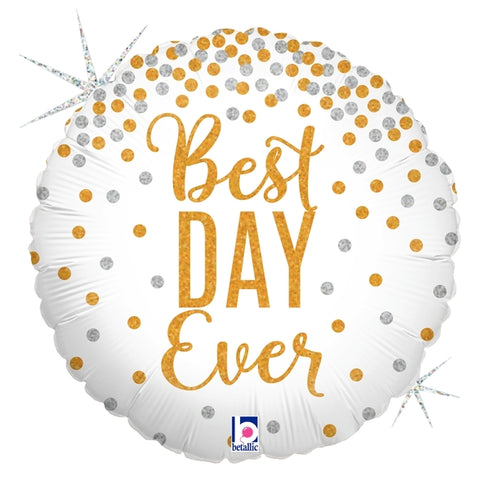 Glitter Best Day Ever Balloon | 18 INCH